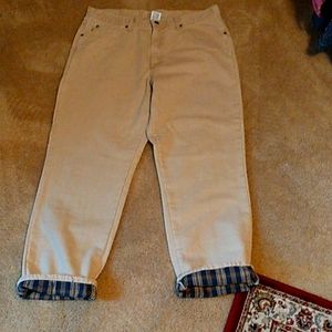 L.L.Bean Men's Classic Fit Flannel Lined Chinos